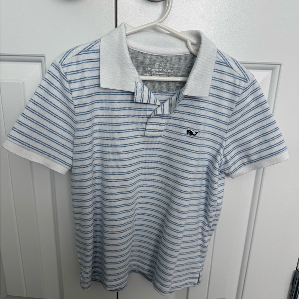 Vineyard Vines Edgartown Polo in Blue and White